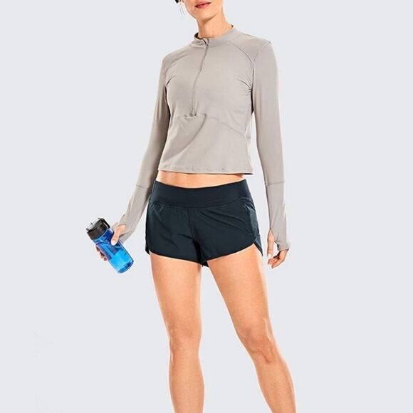 CRZ Yoga Navy Blue Shorts - Picture 3 of 7